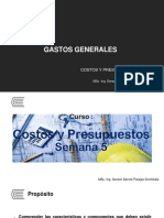 Semana 5 - Costos y Presupuestos de Obra