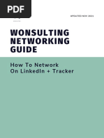 Wonsulting Networking Guide