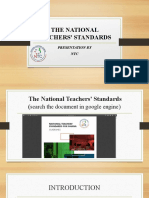 National Teachers Standards