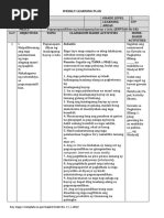 Weekly Learning Plan in Epp 5 Q1W6