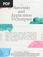 Materials and Application Techniques