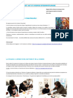 Un Projet Art Et Science Article Site Academique