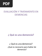 Demencias - Evaluación y Tratamientos