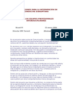 Orientaciones para La Intervención en Conductas Disruptivas