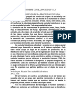 Relacion Del Hombre Con La Sociedad y La Naturaleza