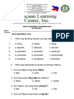 Exam First Quarter - Fil