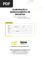 Elaboração e Gerenciamento de Projetos