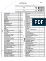 Check List de Excavadora - Pevoex