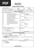 CS Form No. 6 Application For Leave Revised 2020