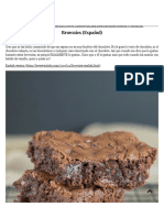 Brownies (Español) - Sweet y Salado