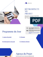 Présentation Professionnelle Pour Entreprise Rétrospective Projet Décontracté Bleu Et Violet