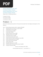 Practicals - Trial Balance