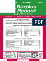 November 2022 Surplus Record Machinery & Equipment Directory