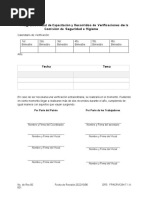 Formato Programa Anual de Capacitación y Recorridos de Verificaciones de La Comisión de Seguridad e Higiene