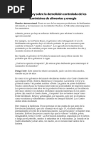 Doug Casey Sobre La Demolición Controlada de Los Suministros de Alimentos y Energía