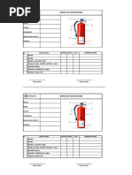 Check List Extintor