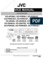 JVC KD-PDR80 Manual de Servicio