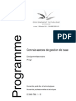 Connaissance de Gestion de Base