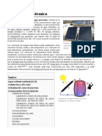 Energía Solar Térmica