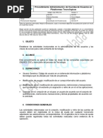 CSC PPA 018 Procedimiento Administración de Cuentas de Usuarios en Plataformas Tecnológicas - v20