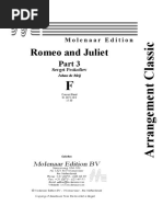 Romeo and Juliet (Part 3) - Arr. Johan de Meij - Score