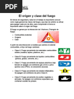 Charla El Origen y Clase Del Fuego