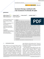 Standard Renal Replacement Therapy Combined With Hemoadsorption