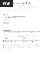 Major and Minor Triads