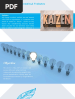 Sop: Kaizen Implementation& Evaluation: Definition