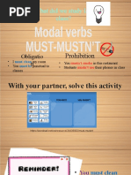 Modal Verbs SHOULD, SHOULDN'T - 6th Grades