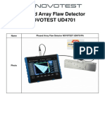 Brochure of Phased Array Flaw Detector NOVOTEST UD4701