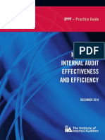 IPPF Practice Guide. MeasurINg INterNal Audit Effectiveness and Efficiency