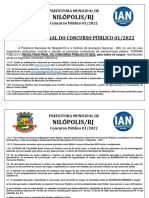 Nilópolis/Rj: Resultado Final Do Concurso Público 01/2022