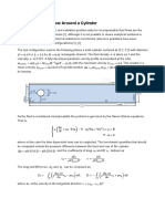 Fluid Dynamics - Flow Around A Cylinder (Matlab)