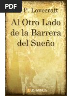 Al Otro Lado de La Barrera Del Sueno-H. P. Lovecraft