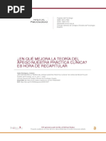 ¿En Qué Mejora La Teoría Del Apego Nuestra Práctica Clínica? Es Hora de Recapitular