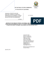 Smart Meters: Amendment To Add The County of Marin, CA., As A Protesting Party.
