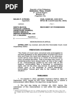 Memorandum of Appeal - Hyrons