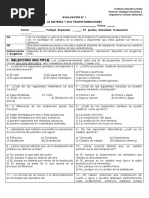 Prueba Ciencias Naturales 7 Basico Miercoles 31 de Agosto