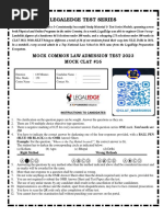 LE-Mock CLAT 16 Questions