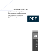 Tema 5. Comparación de Dos Poblaciones