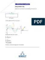 Alternating Current All Derivations