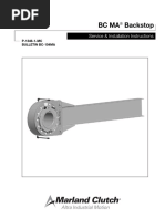 BC Ma Backstop: Service & Installation Instructions