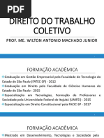 Material 1 - Direito Do Trabalho Coletivo - Prof Wilton Machado