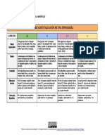 Rúbrica de Evaluación de Una Infografía