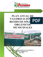 Plan de Valorizacion de RR - Ss. Organicos 2021