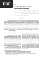 Extraction Methods For Tuberose Oil and Their Chemical Components