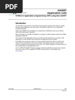 Dm00161366 Stm32 Inapplication Programming Iap Using The Usart Stmicroelectronics