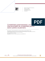 Contabilidad Gubernamental y Normas Internacionales de Contabilidad para El Sector Público Ecuatoriano