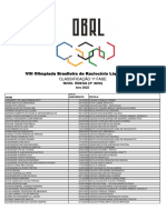 Classificados 1 Fase Obrl 2022 Omega